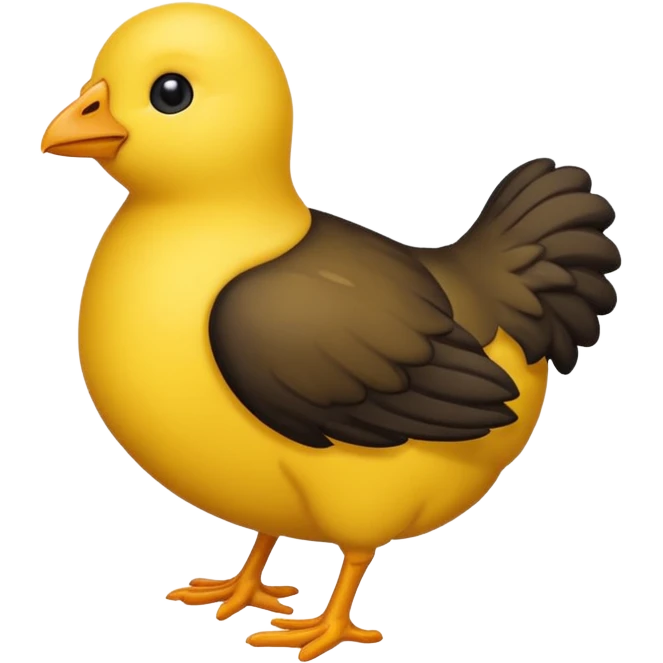 🐣 cet emoji avc un poussin noir emoji