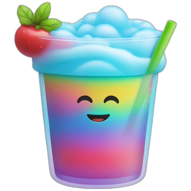 Rainbow Slushy emoji