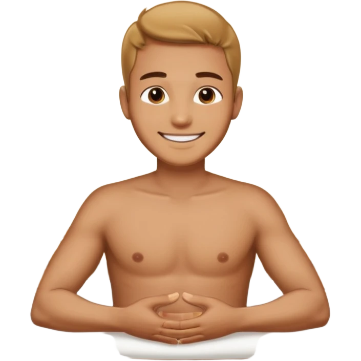 oil massage emoji men wearing clothes  emoji