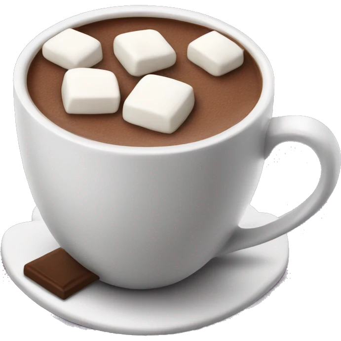 Hot chocolate with marshmellows emoji