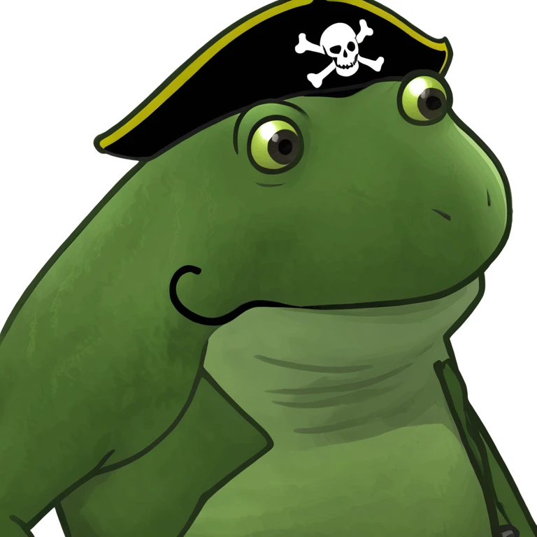 bufo in a pirate ship emoji
