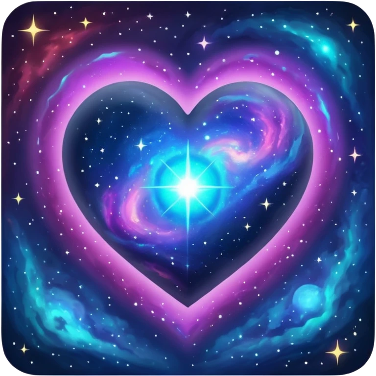 space themed heart emoji