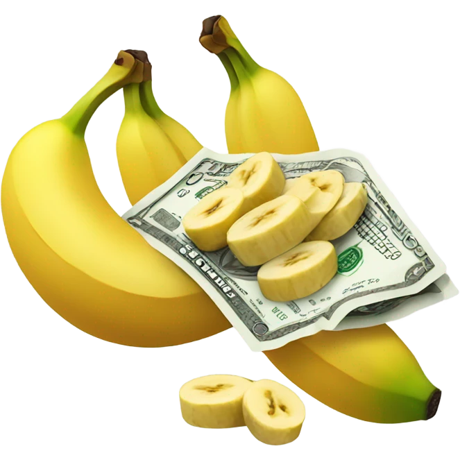 money with banana and chicken emoji