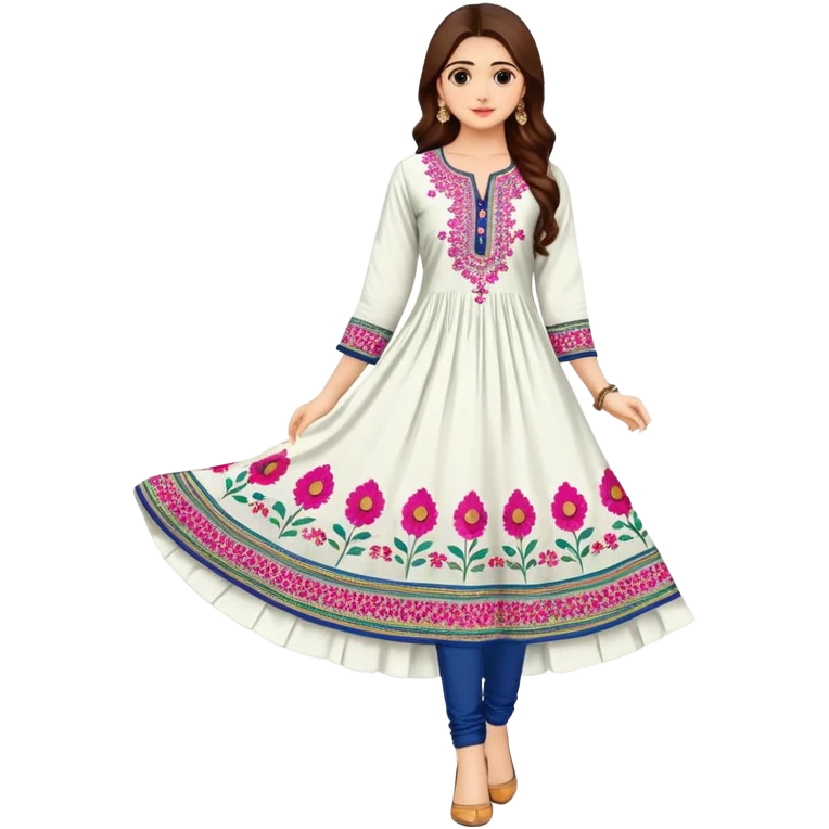 Need a full sleeve kurti without human  emoji