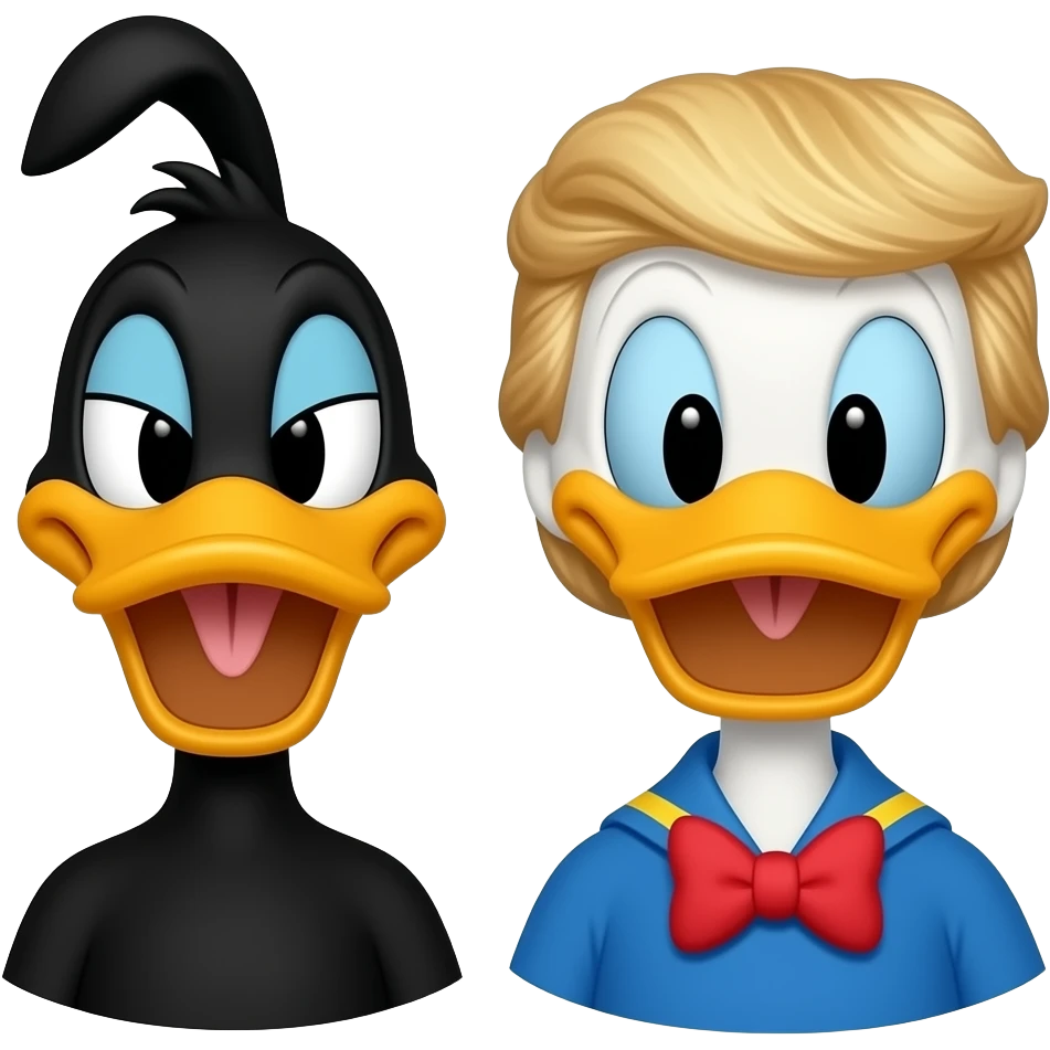 daffy duck x donald trump emoji