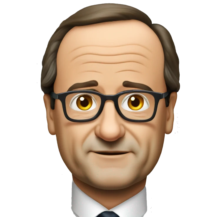 François Hollande qui fume emoji
