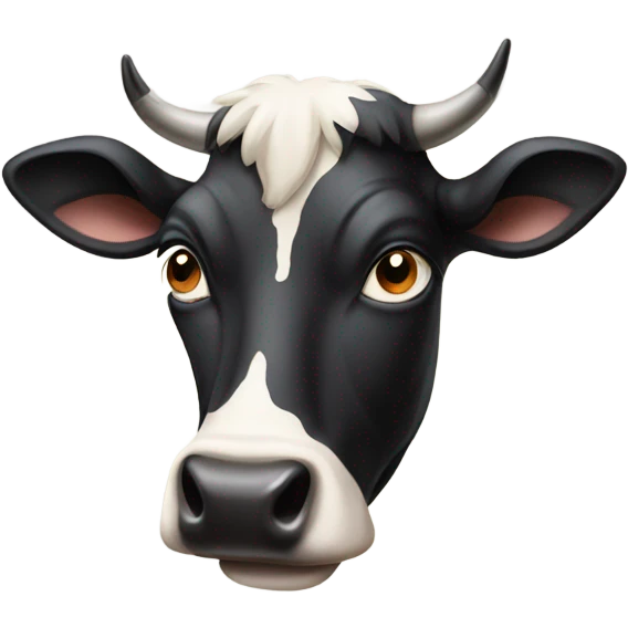 Side eye cow emoji
