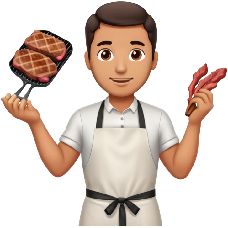 Checo Pérez haciendo una carne asada  emoji