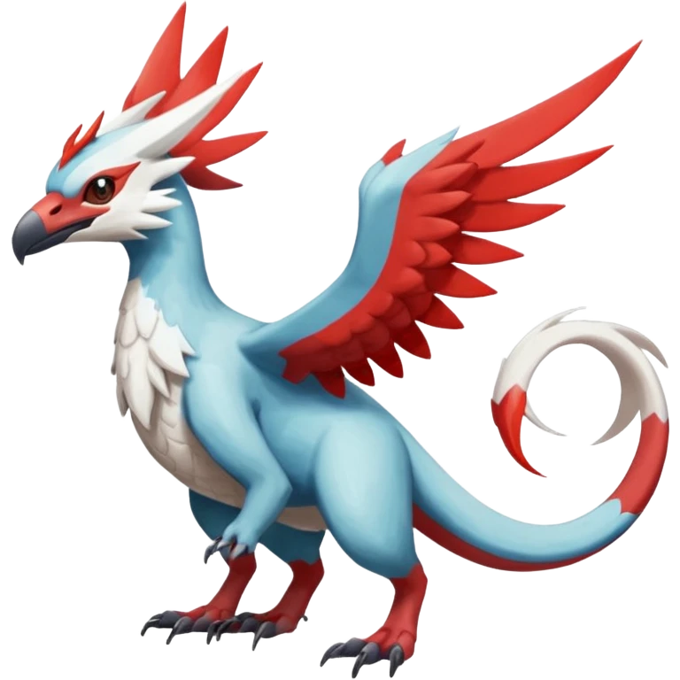 Trico-Gryphon-Salamence-Latias-Silvally-fusion-creature (full body) emoji