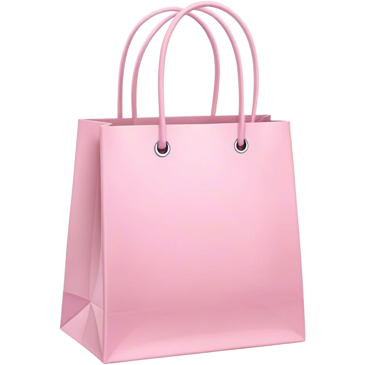 Light pink shopping bags emoji