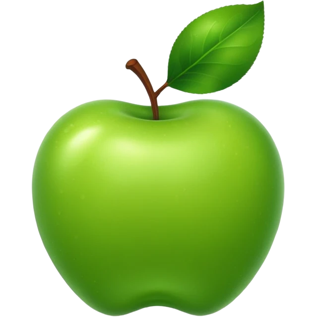 elma yeşil emoji