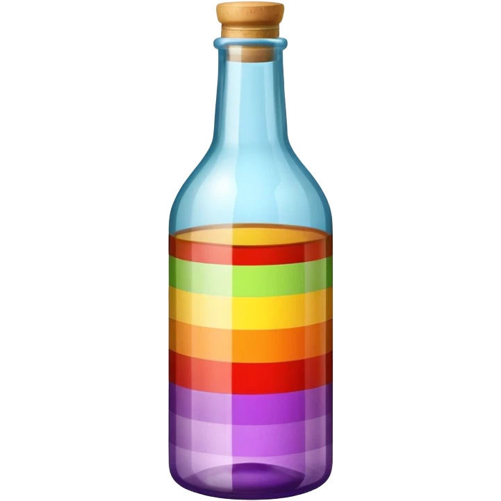 striped different bottle  emoji