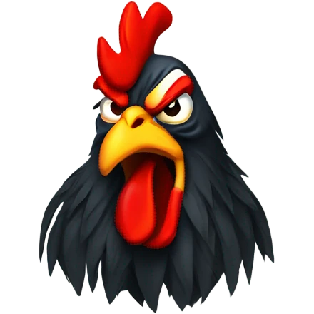 Angry Rooster emoji