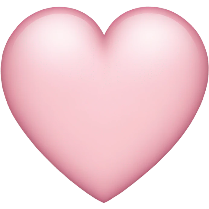 Light pink heart emoji