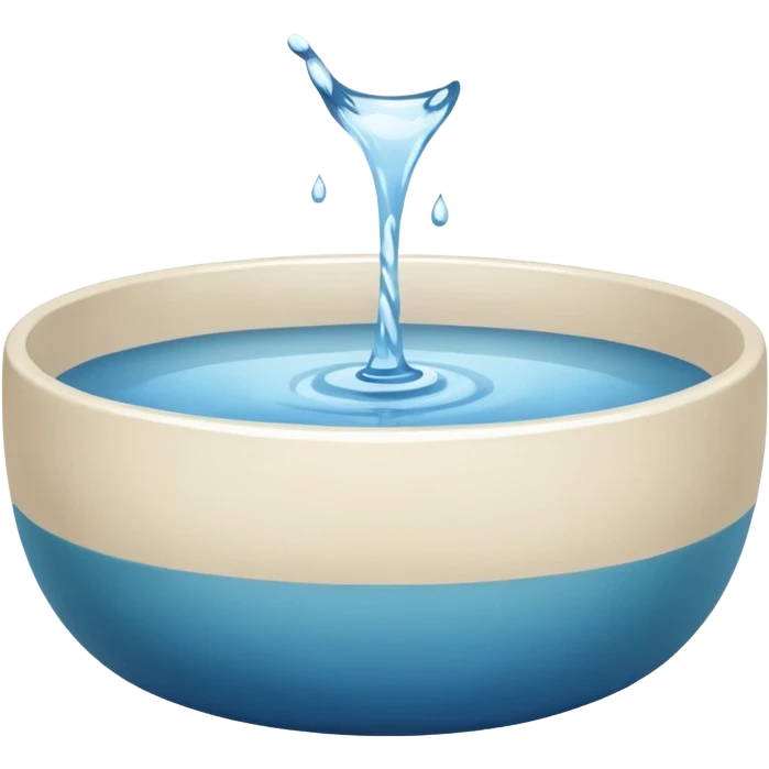 A simple water bowl emoji