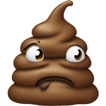 sad poo emoji