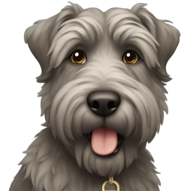 Dog bouvier emoji