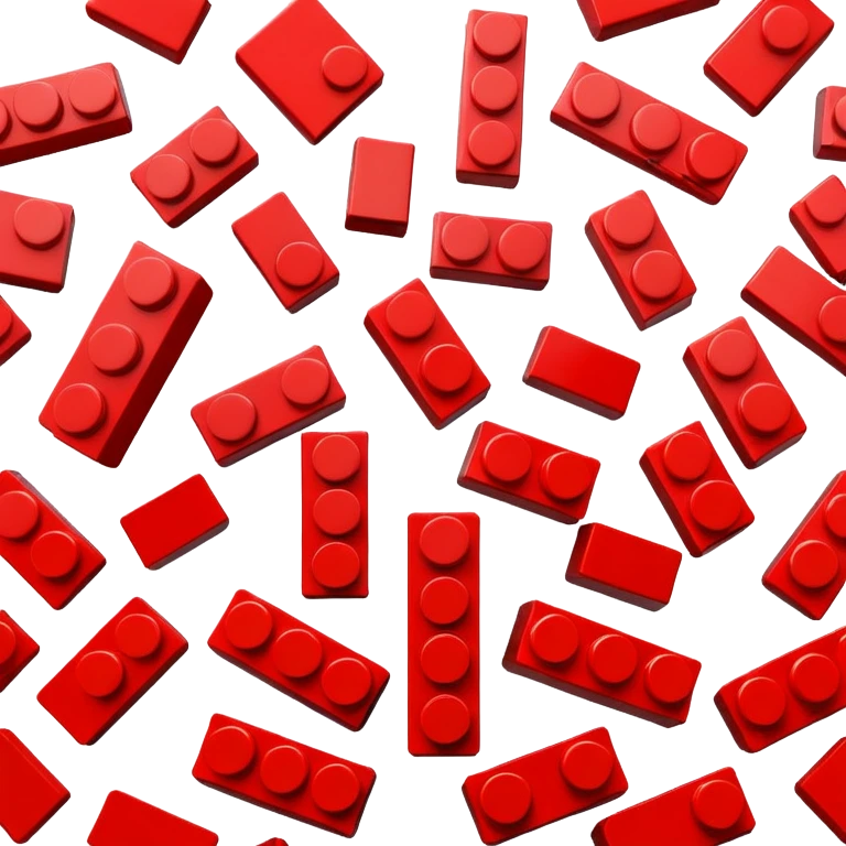 simple lego building block emoji