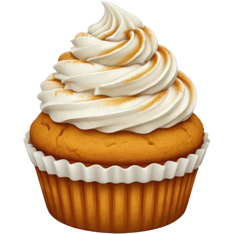 super realistic pumpkin pie cupcake emoji