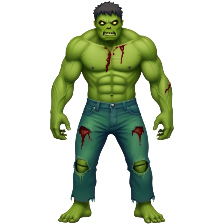 Zombie hulk emoji