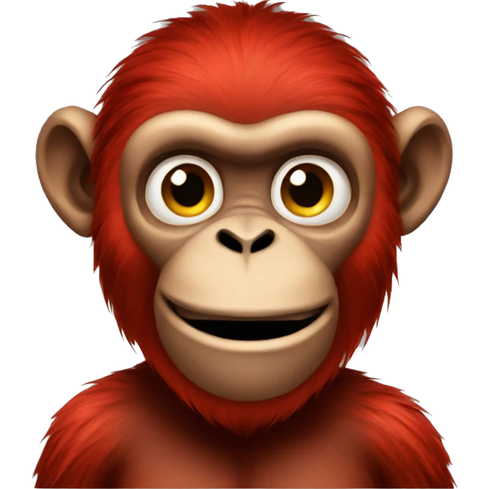 red monkey  emoji