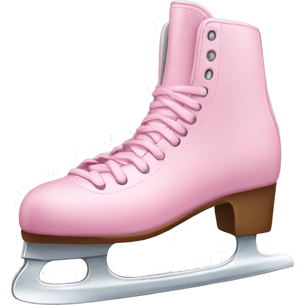 pastel pink ice skates emoji