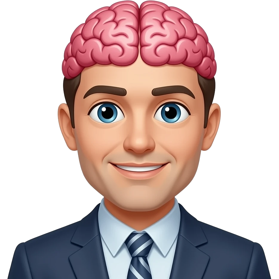 Brain man emoji