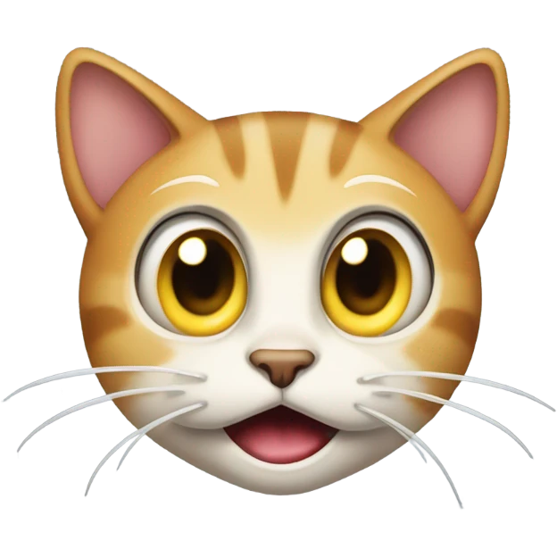 Shocked cat emoji