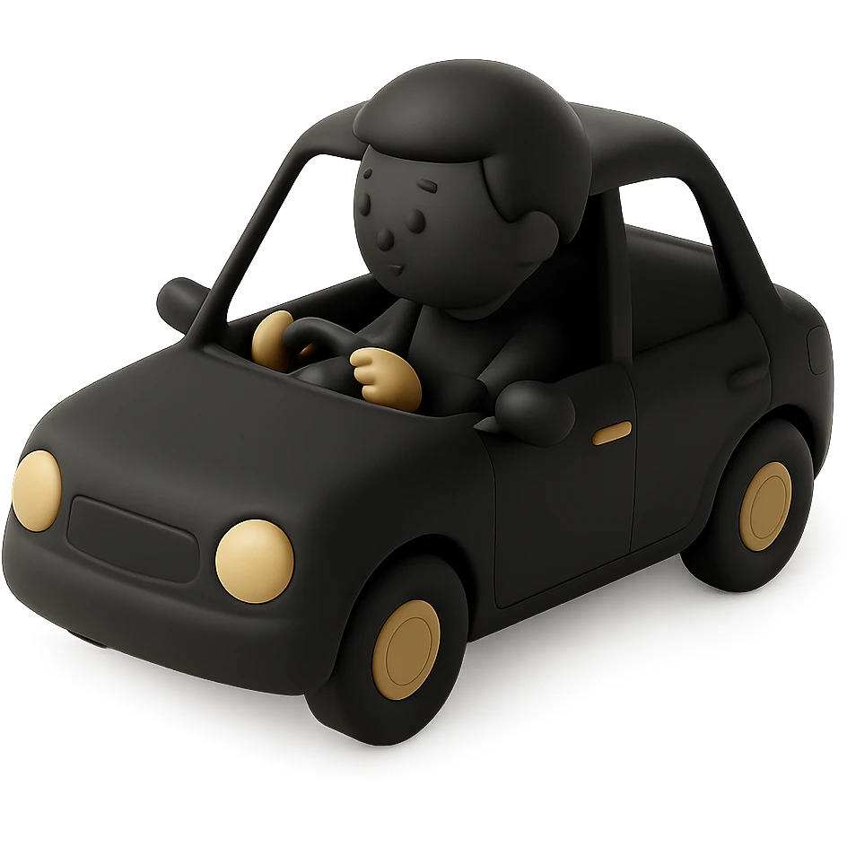 person driving a car emoji