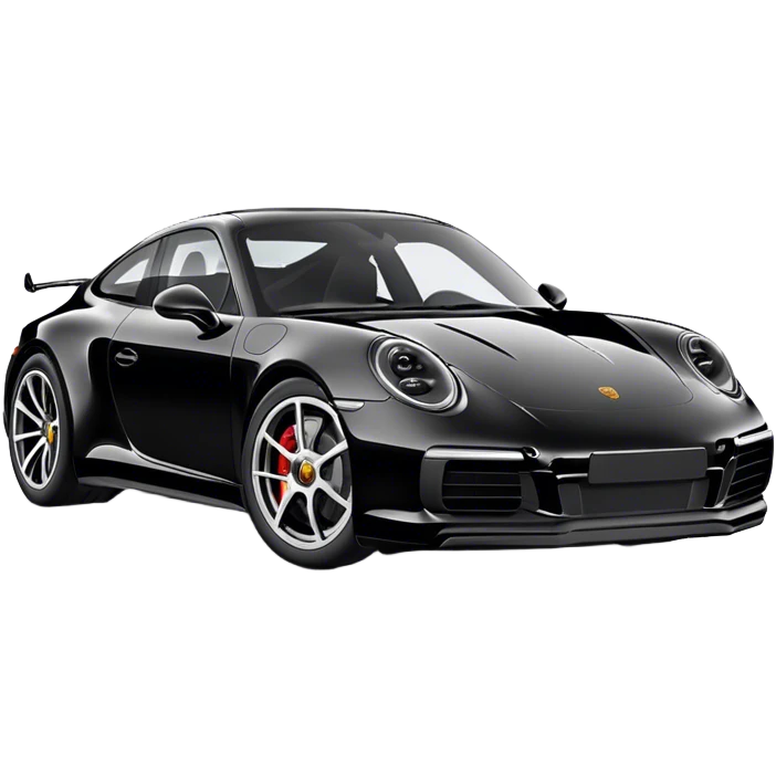 Porsche 911 - Porsche (Model Year: 2021) (Iconic colour: Black) emoji