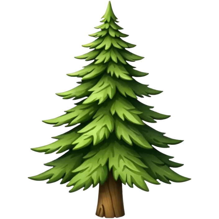 Strom Vzácný jehličnan emoji