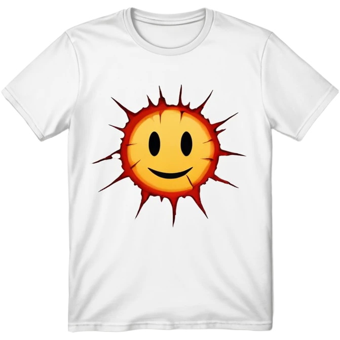 torn shirt with the word "Discrimination" emoji