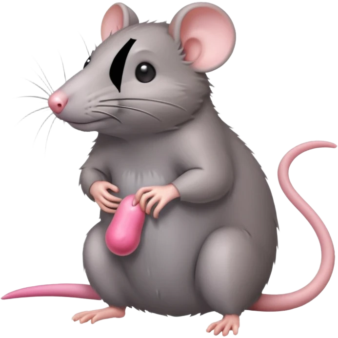 Rat showing his wiener emoji
