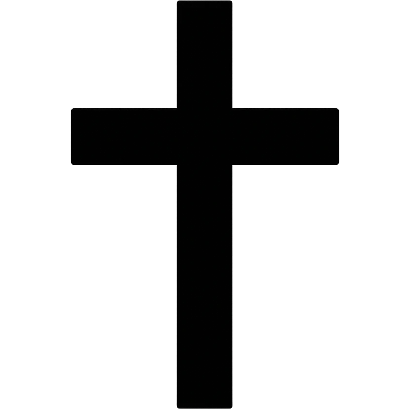 Black cross, remove background emoji