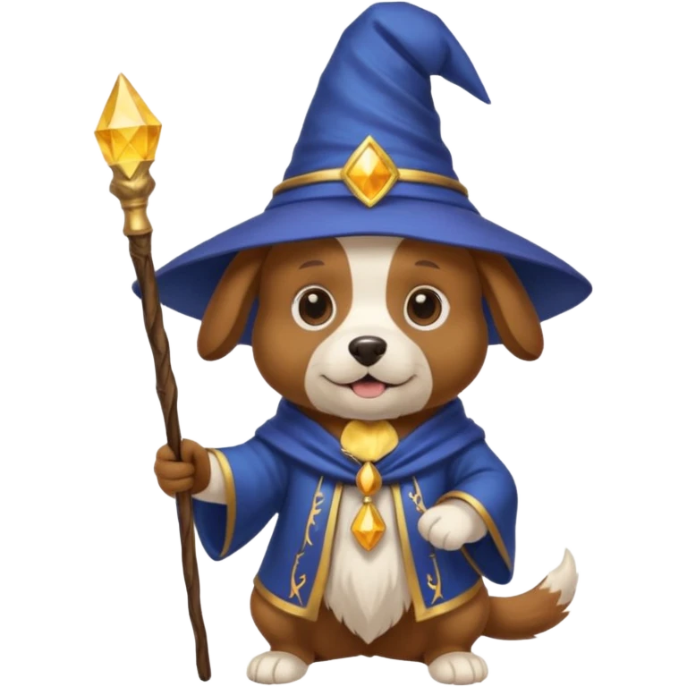 Dog wizard emoji