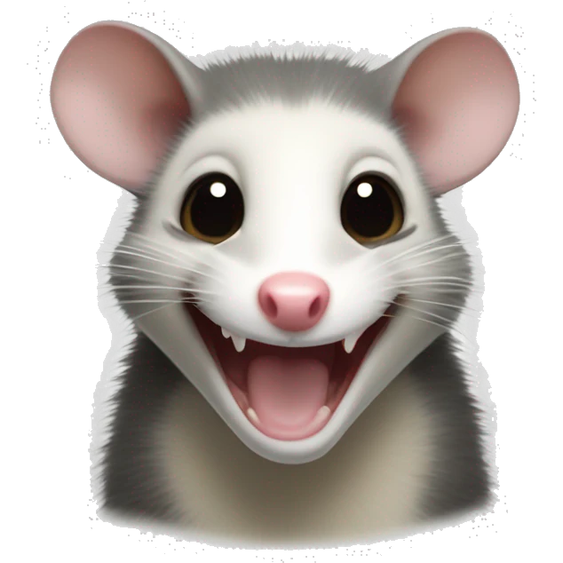 opossum smiling emoji