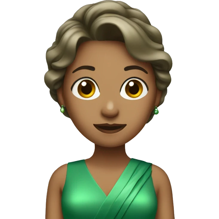 bridesmaids in green emoji