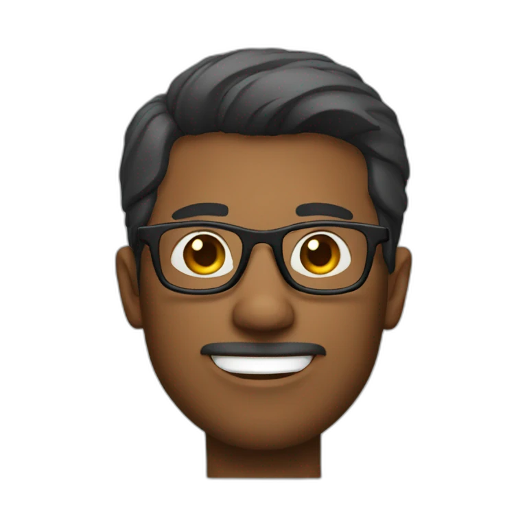 guy with glasses emoji