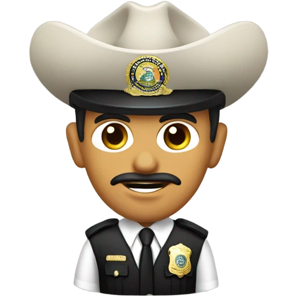 One eyed Mexican cop in New Mexico  emoji