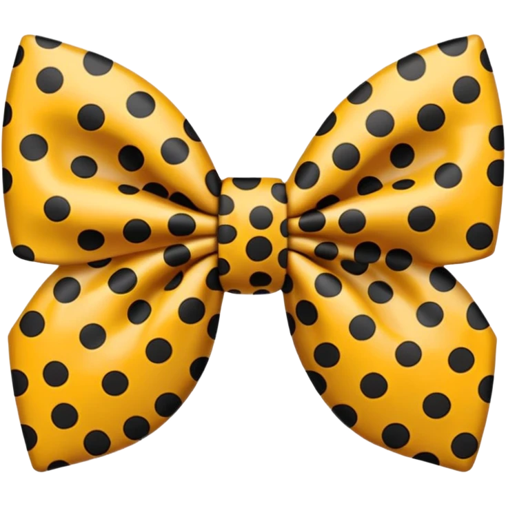 Cheetah print bow emoji