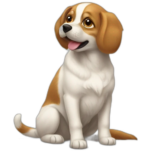 Chat sur chien emoji