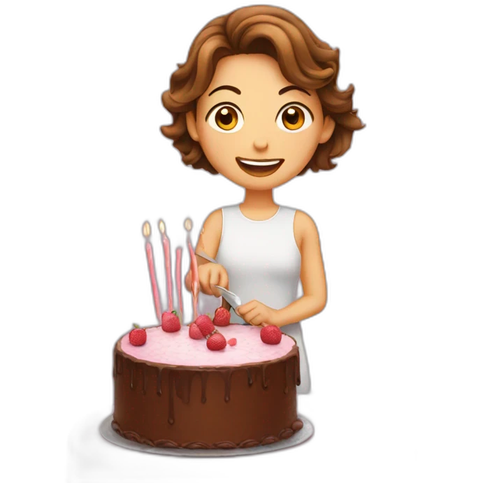 cutting a cake emoji