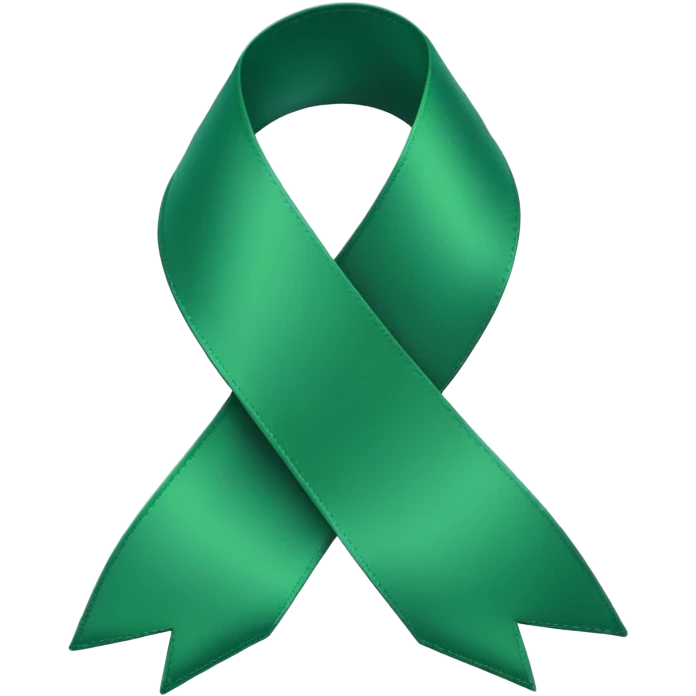 Green ribbon  emoji