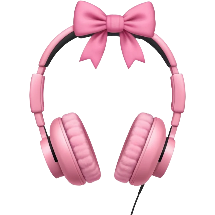 Наушники с бантиками emoji