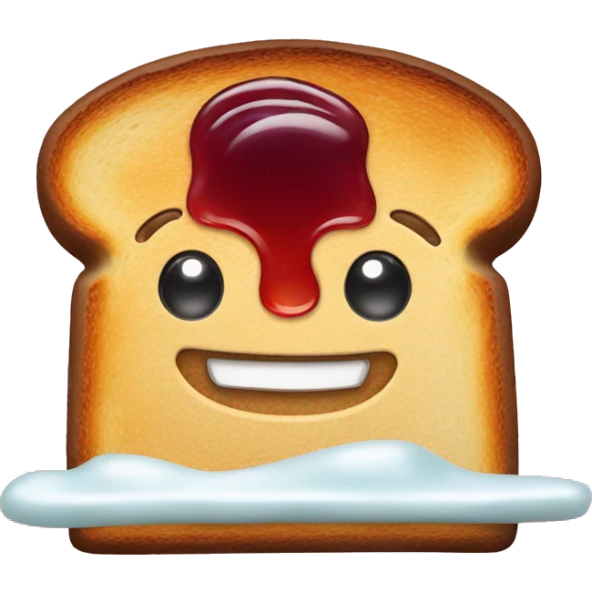 toast with jelly emoji