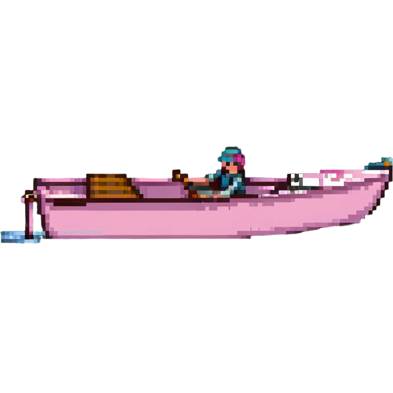 pink rowing boat emoji