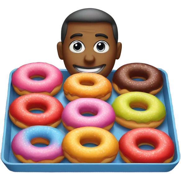 Kool-aid man with donuts  emoji