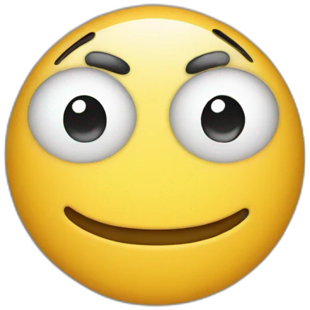 A smiling graph emoji