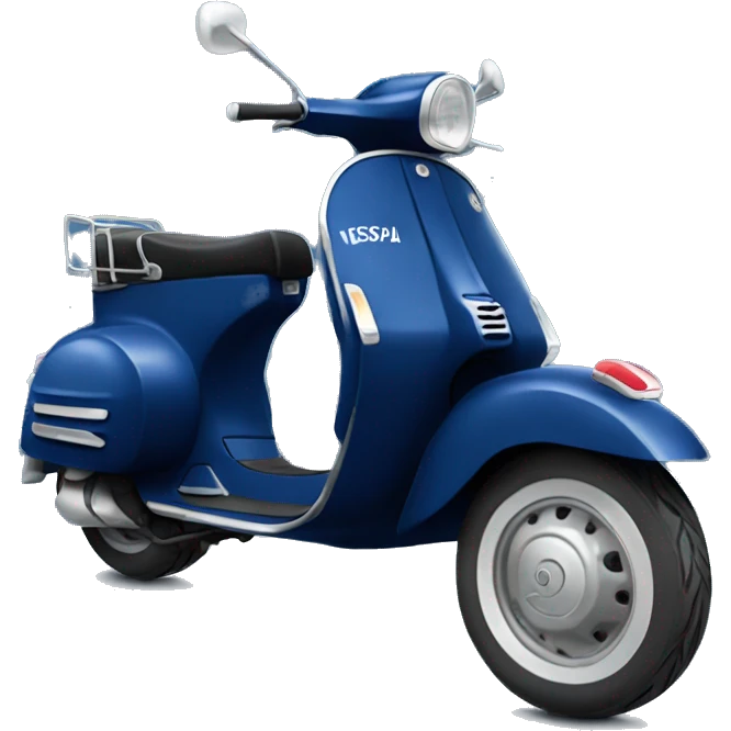 dark blue vespa bike emoji