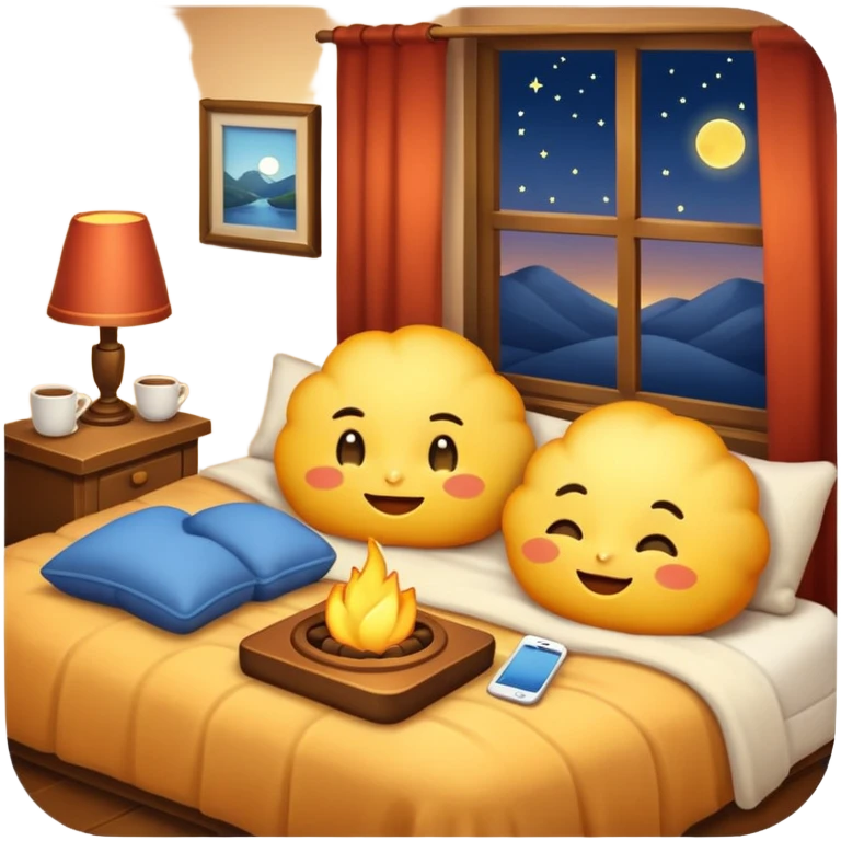 cozy eveningemoji emoji